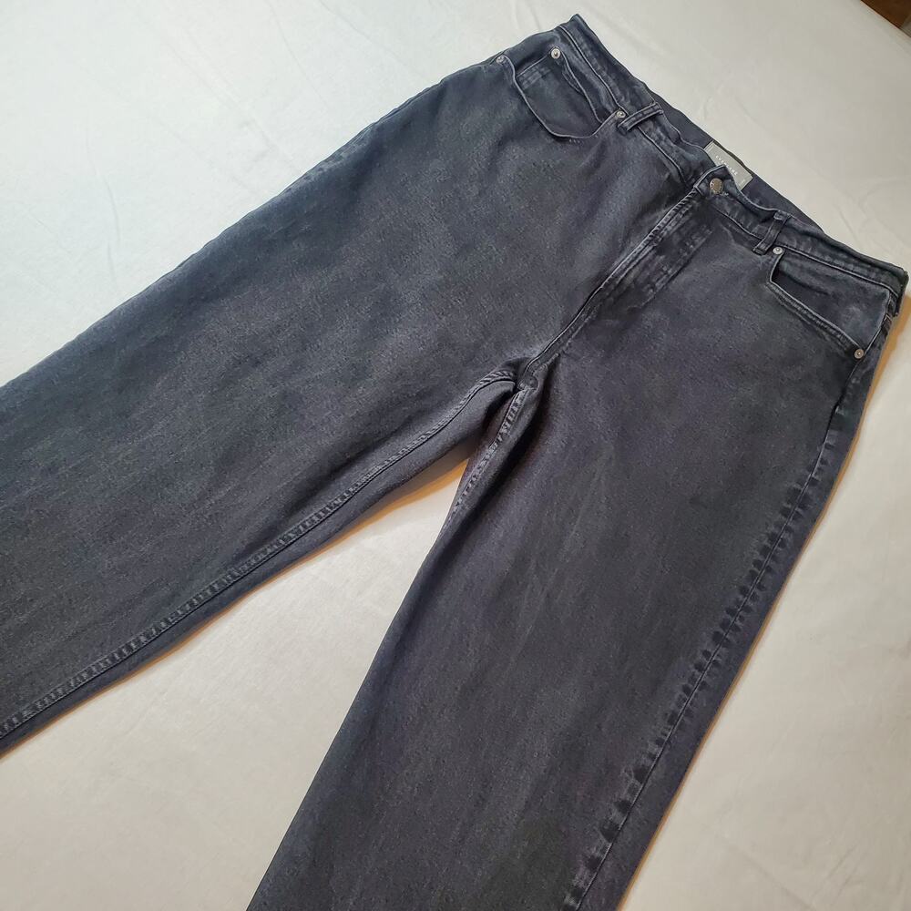 Everlane Women's Size 34L The Way-High Jean Cropped Straight-Leg Black